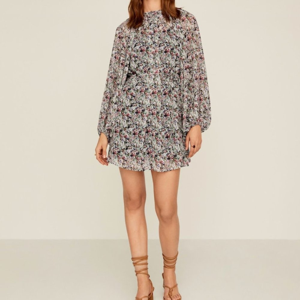 Mango printed dress NWT